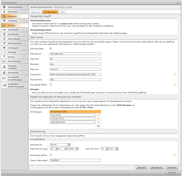 PostgreSQL Zugriff – Bild 2