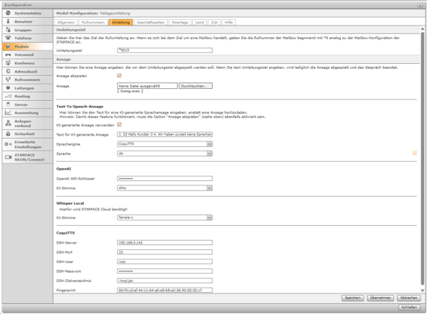 Feiertagsumleitung (Managed Service) – Bild 7