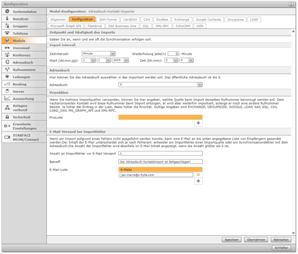 Adressbuch Kontakt Importer bis 10 User (Softwarepflegevereinbarung) – Bild 14
