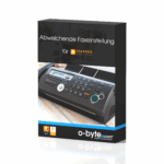 Abweichende Faxeinstellung (Softwarepflegevereinbarung)