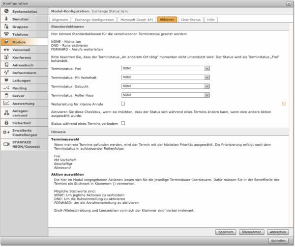 Kalender Status Sync (Managed Service) – Bild 4